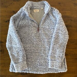 Weatherproof Vintage Light Blue/Gray Sherpa Pullover